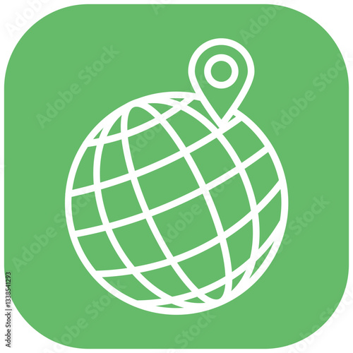 Latitude and Longitude Vector Icon