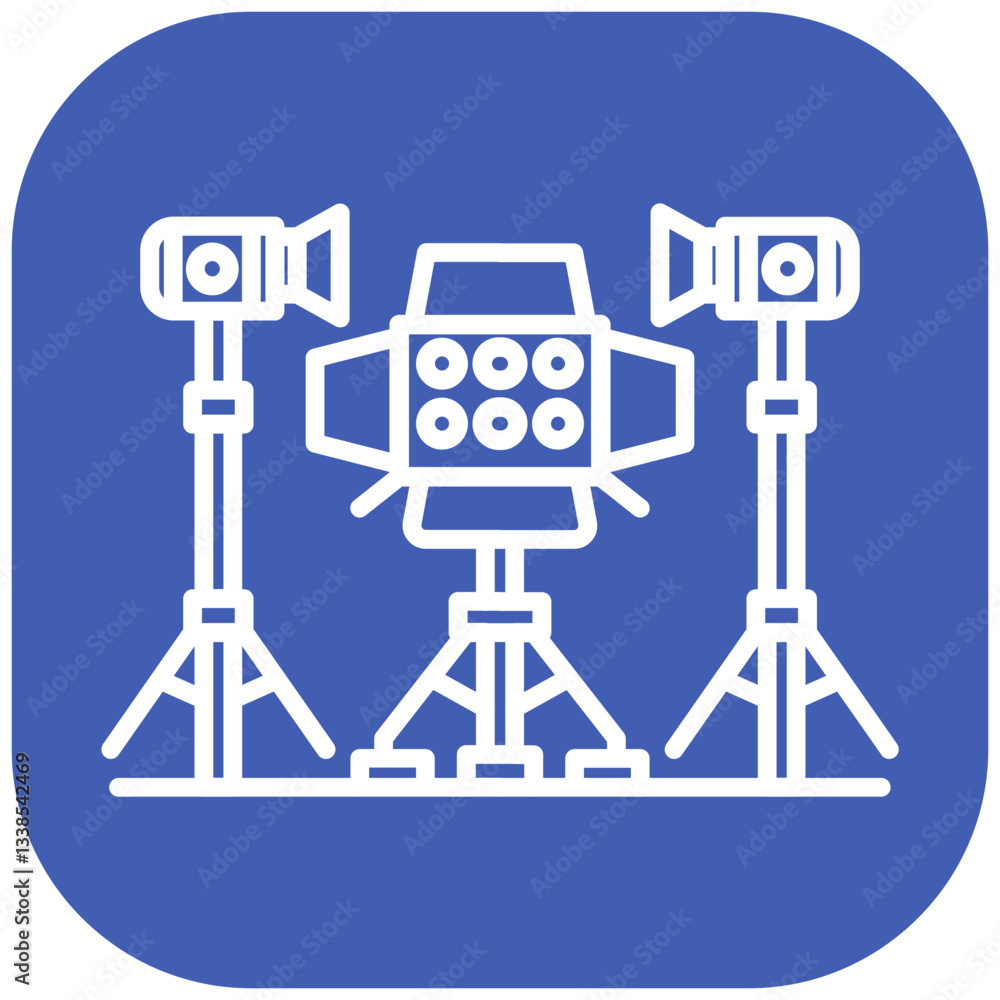 Obraz premium Lighting Rig Vector Icon