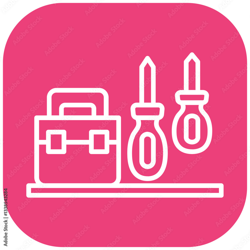 Fototapeta premium DIY Hardware Store Vector Icon