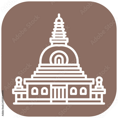 Stupa Vector Icon