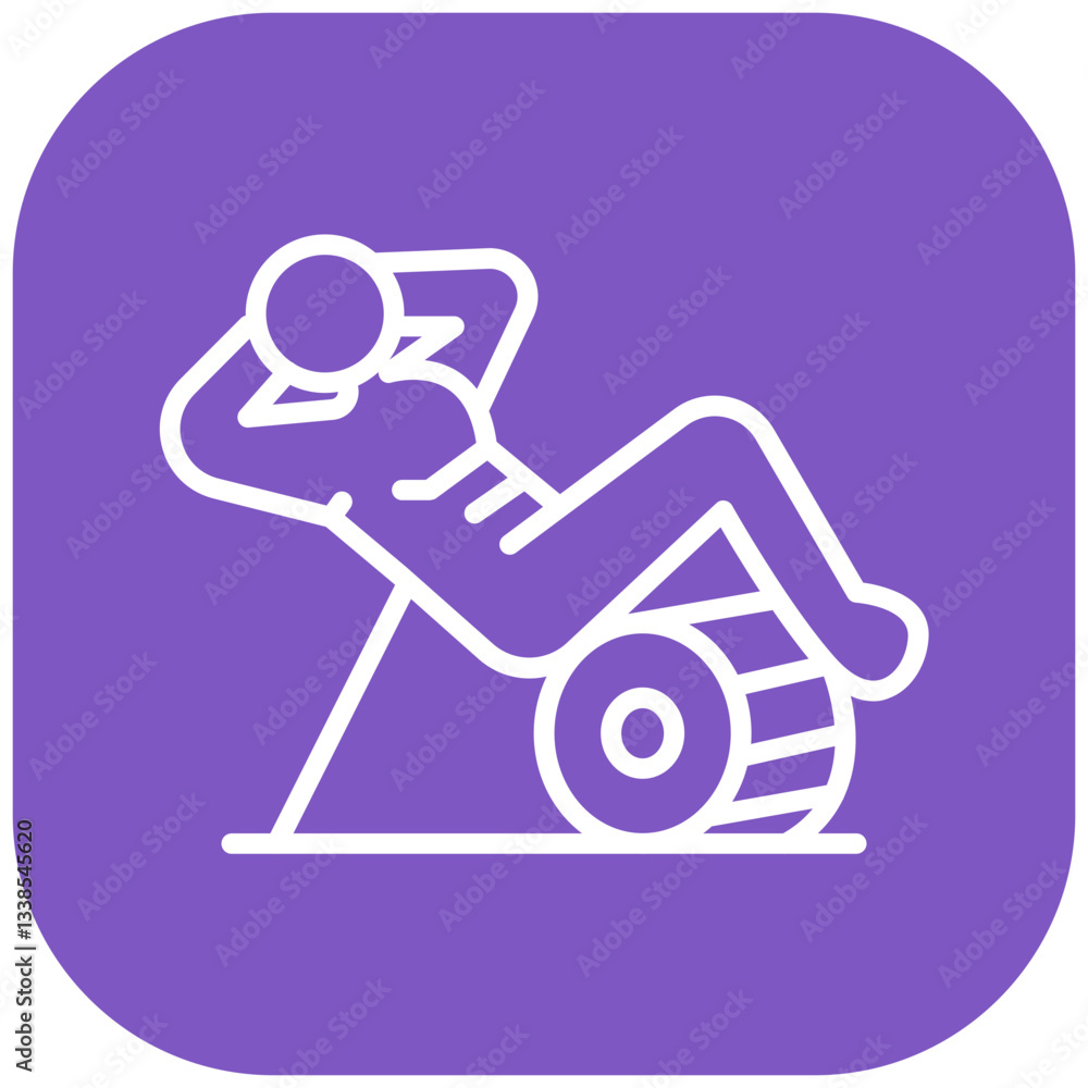 Fototapeta premium Ab Roller Vector Icon