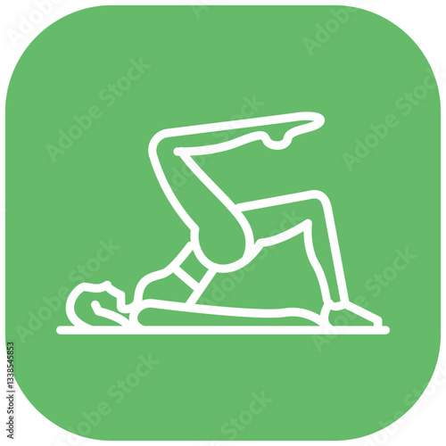 Glute Bridge Vector Icon