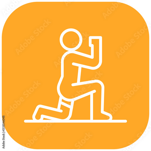 Pistol Squat Vector Icon