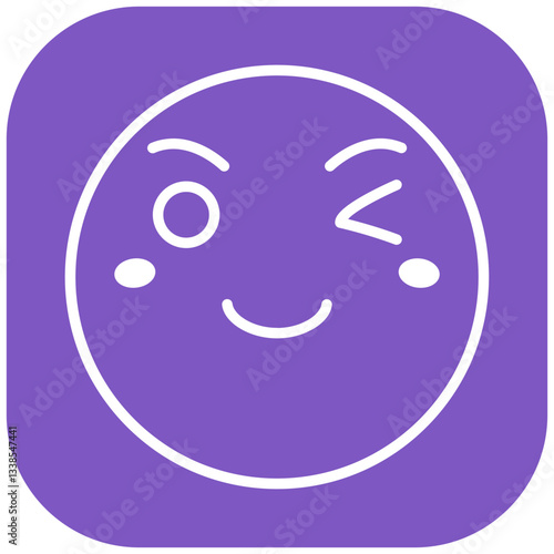 Winking Face Vector Icon