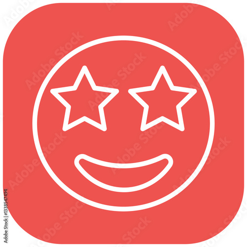 Star Struck Vector Icon