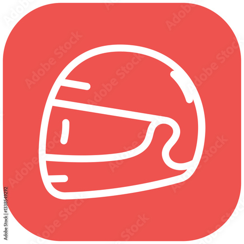 Helmet Visor Vector Icon