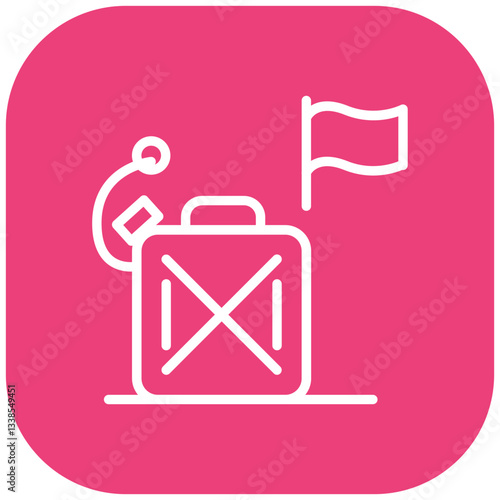 Race Fuel Canister Vector Icon