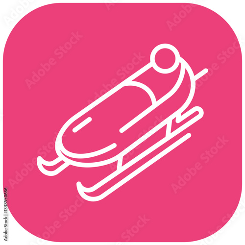 Luge Vector Icon