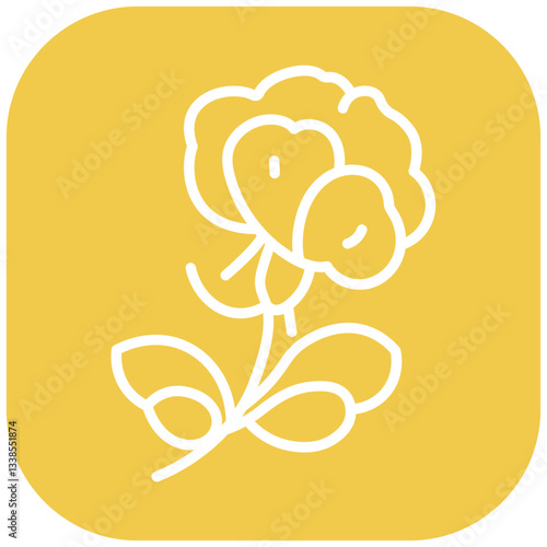 Pea Flower Vector Icon