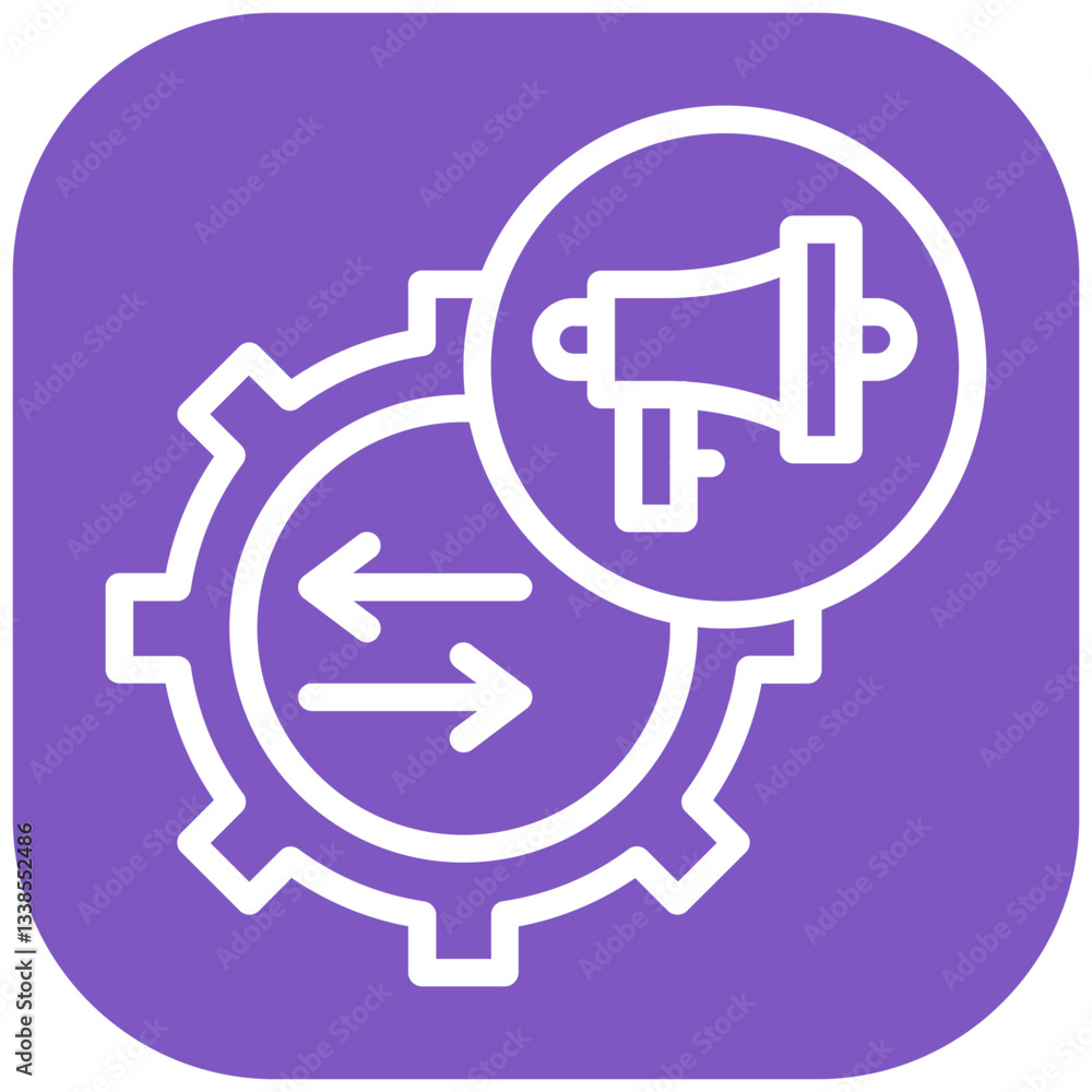 Marketing Automation Vector Icon Marketing Automation Vector Icon