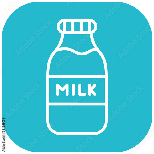 Milk Bottle Vector Icon