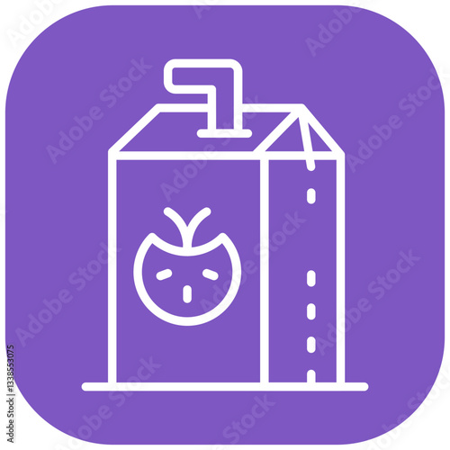 Juice Box Vector Icon