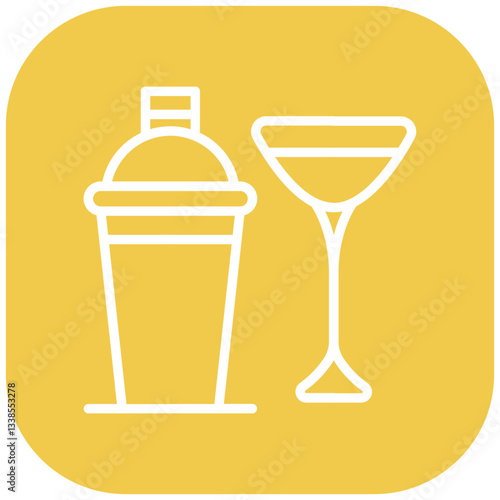 Cocktail Shaker Vector Icon