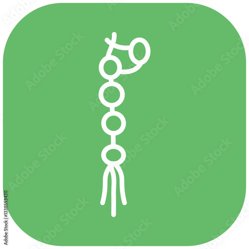 Praying Beads Vector Icon