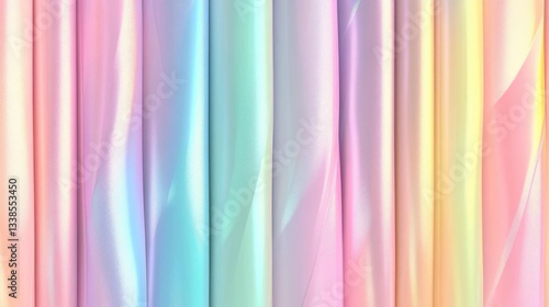 Iridescent Pastel Rainbow Color Background Texture