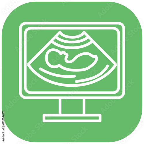 Ultrasonography Vector Icon