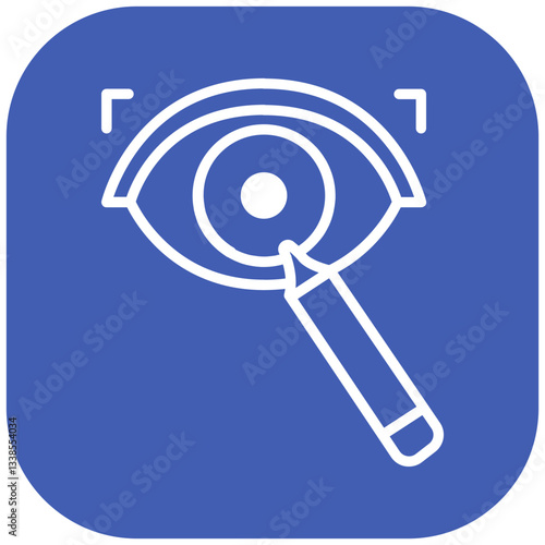 Eye Examination Vector Icon