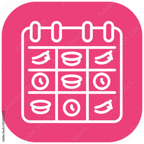 Meal Planning Vector Icon