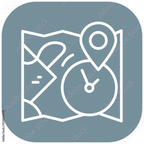 Estimated Time of Arrival Vector Icon