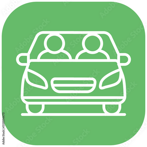 Ride Sharing Vector Icon
