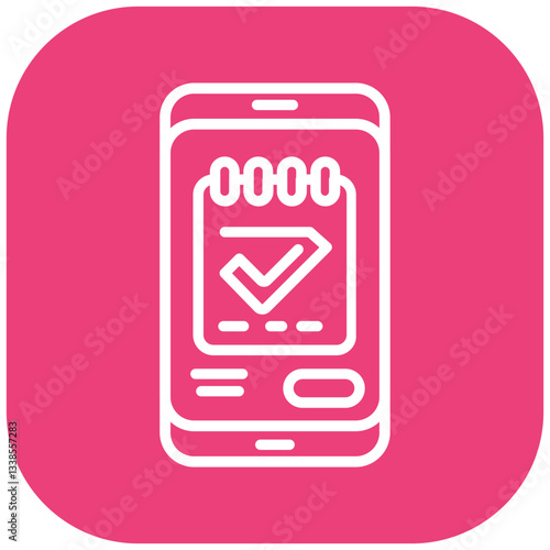 Online Booking App Vector Icon