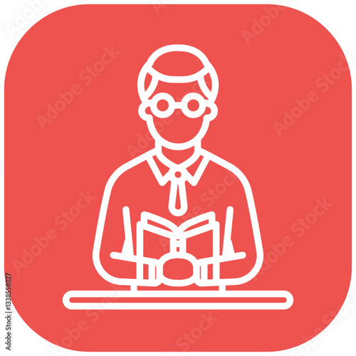 Librarian Vector Icon