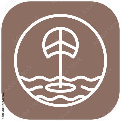 Kiteboard Vector Icon