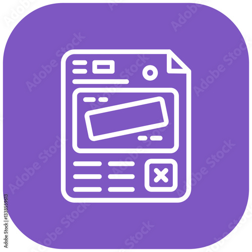 Press Embargo Vector Icon