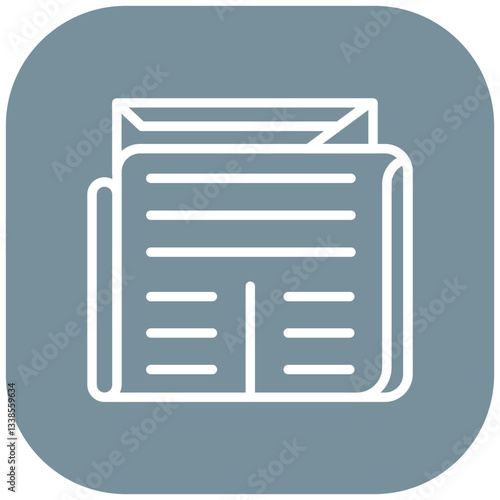 Print Media Vector Icon