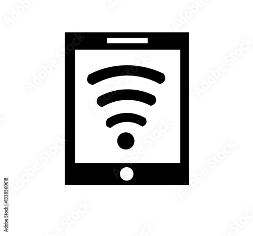 icon to notify the presence of a wifi or internet signal