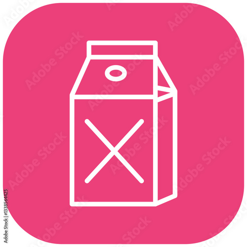 Dairy Intolerance Vector Icon