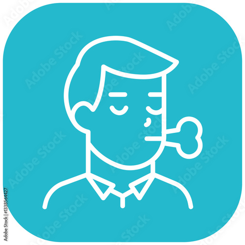 Breathing Difficulty Vector Icon