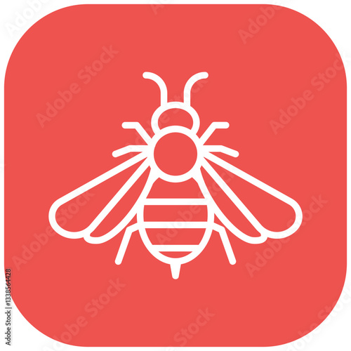 Bee Sting Allergy Vector Icon