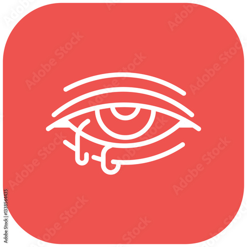 Eye Puffiness Vector Icon