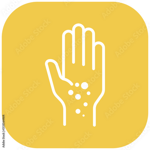 Hand Rash Vector Icon