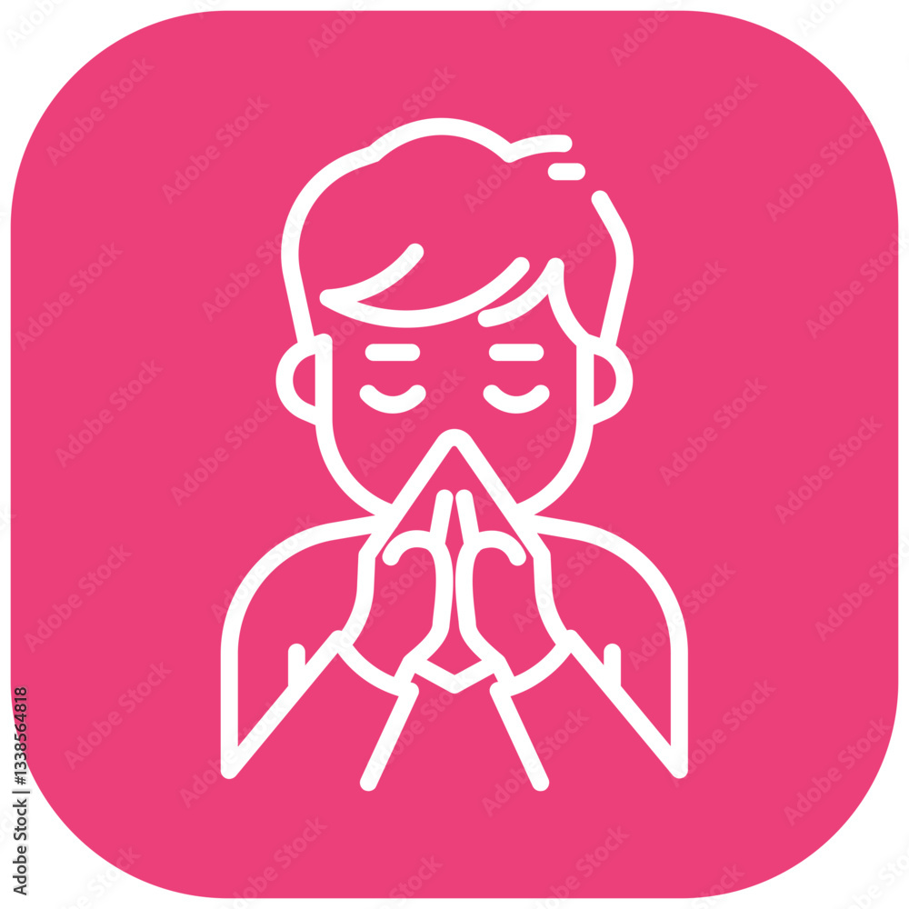 Sneezing Fit Vector Icon