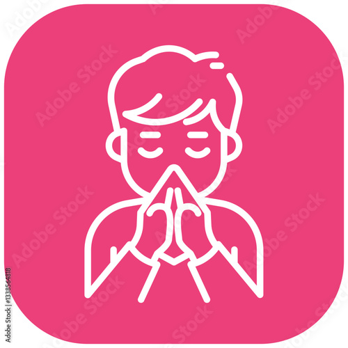 Sneezing Fit Vector Icon