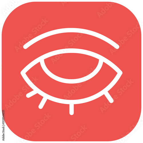 Swollen Eyelids Vector Icon