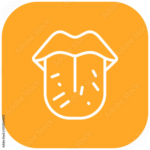Tongue Swelling Vector Icon