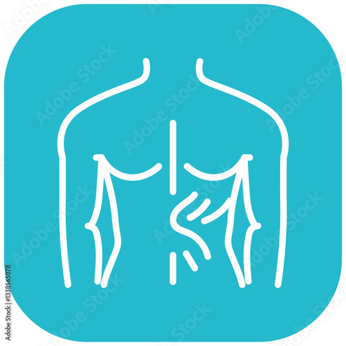 Back Muscle Spasm Vector Icon