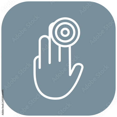 Finger Swelling Vector Icon