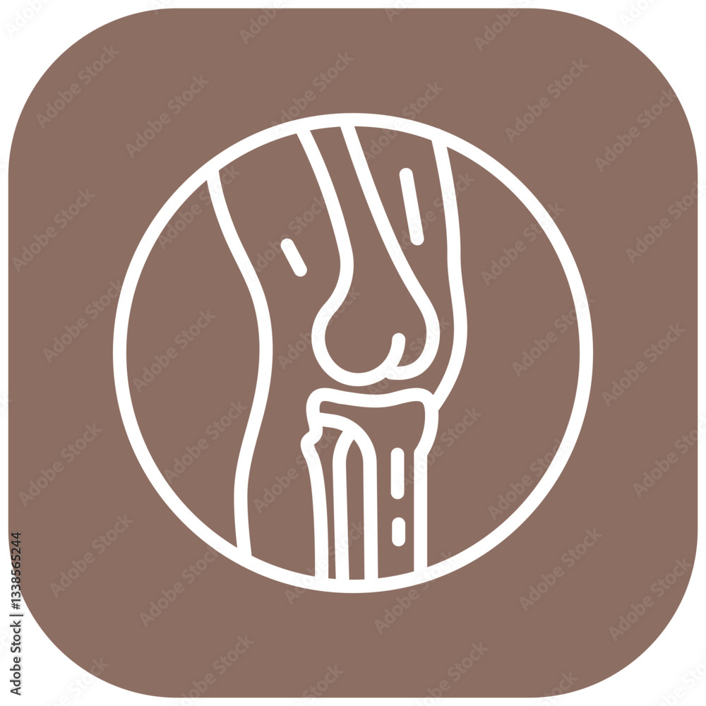 Ligament Tear Vector Icon Ligament Tear Vector Icon
