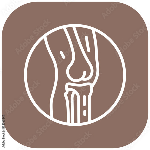 Ligament Tear Vector Icon