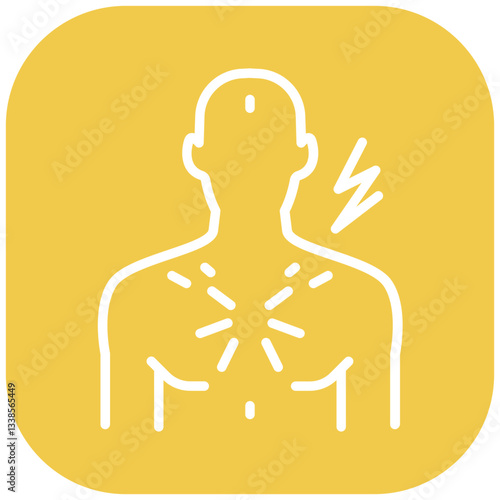 Scar Tissue Pain Vector Icon
