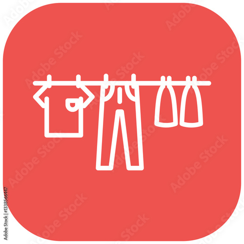 Damp Clothes Vector Icon