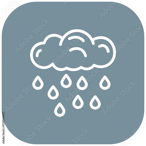 Humid Air Vector Icon