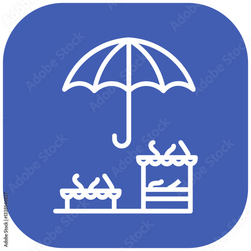 Monsoon Market Vector Icon