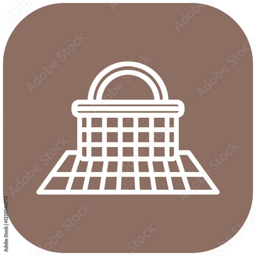 Monsoon Picnic Vector Icon