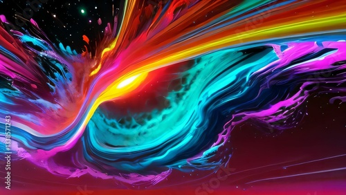 abstract background with colorful lights