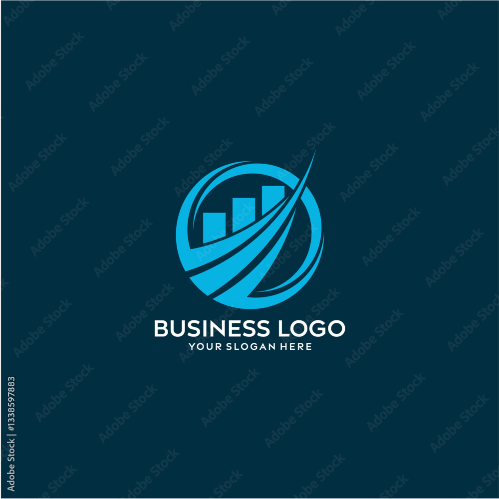 Abstract Blue Business Logo Design Abstract Blue Business Logo Design